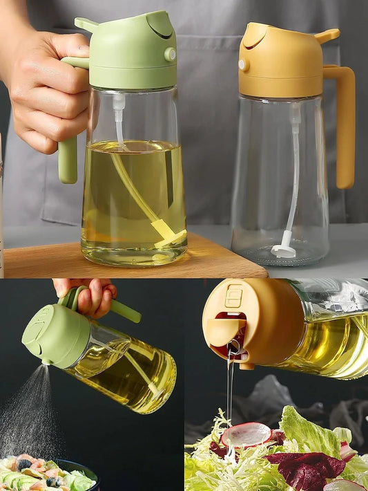 2-in-1 Oil Sprayer & Dispenser Bottle 500ml