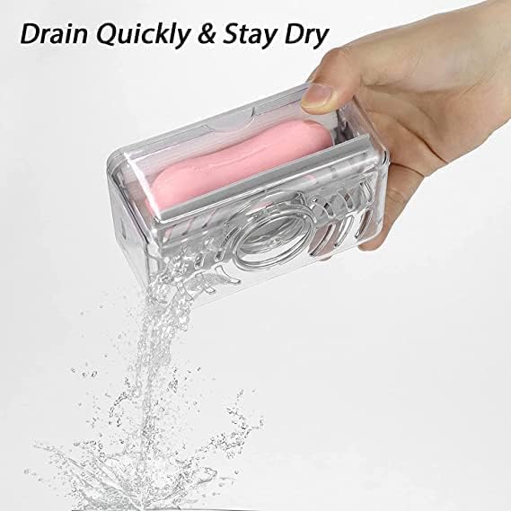 Soap Roller Dispenser,2-in-1 Portable Soap Dish