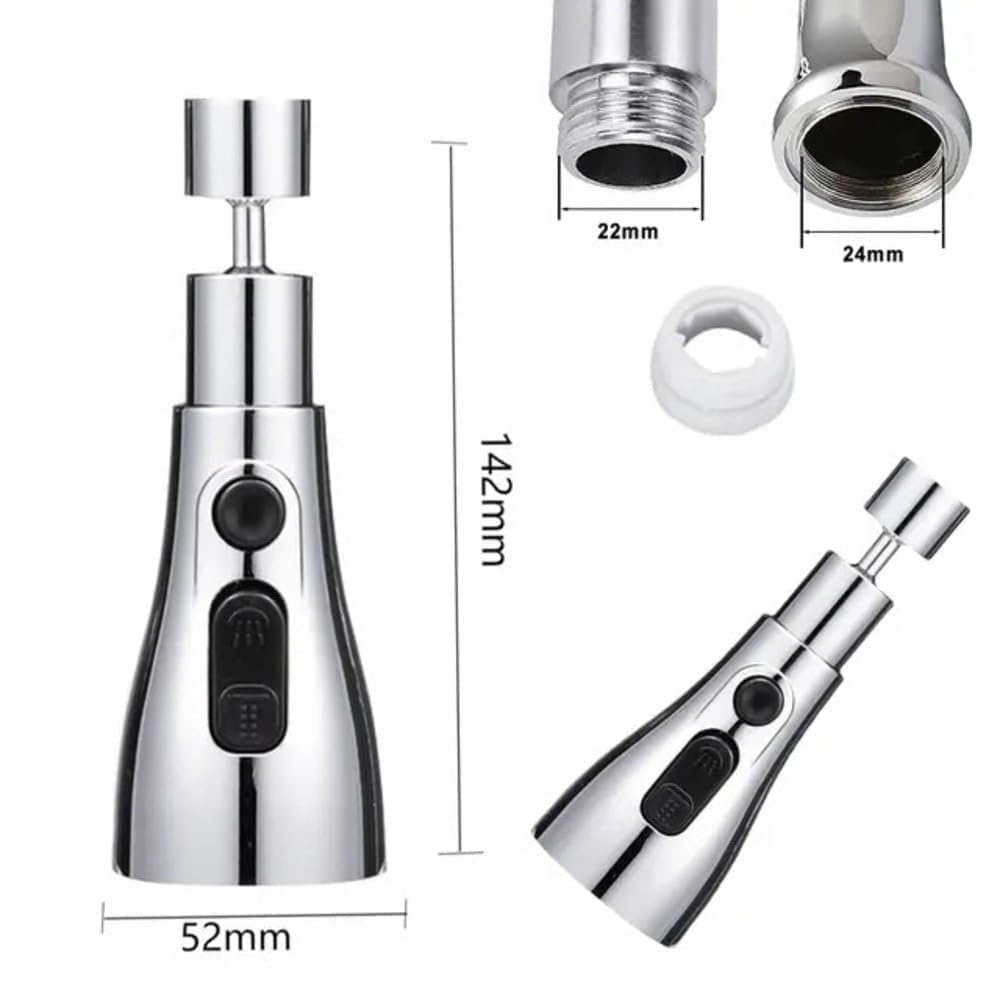 Flexible Tap Extender for Kitchen Sink – 360° Rotating