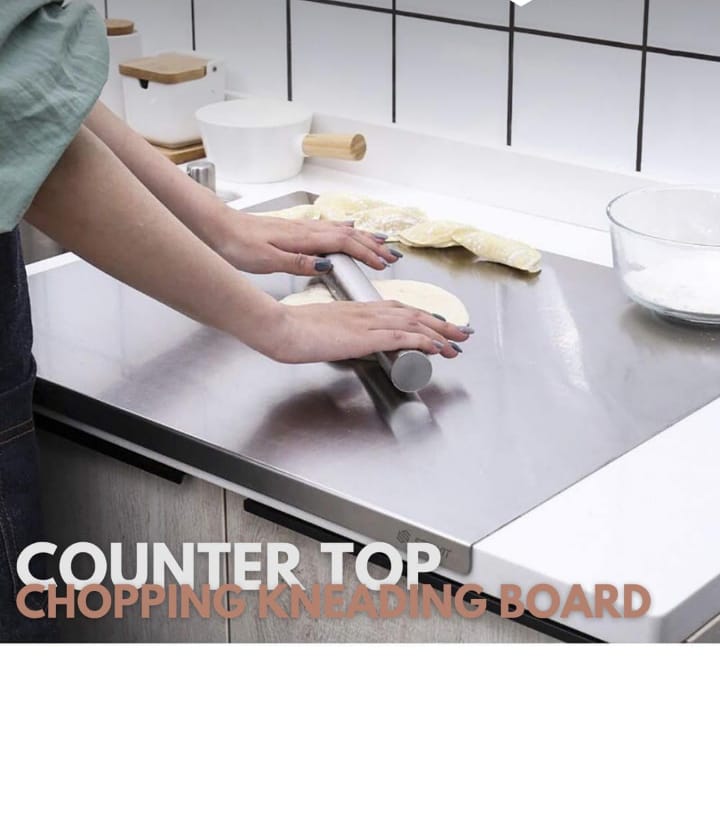 🔪 Premium Stainless Steel Cutting Board