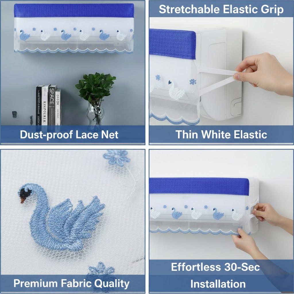 Premium Cotton Net AC Cover