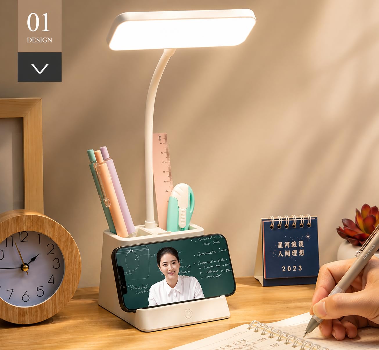 SaleOn Rechargeable Stable Desk Lamp with USB Cable