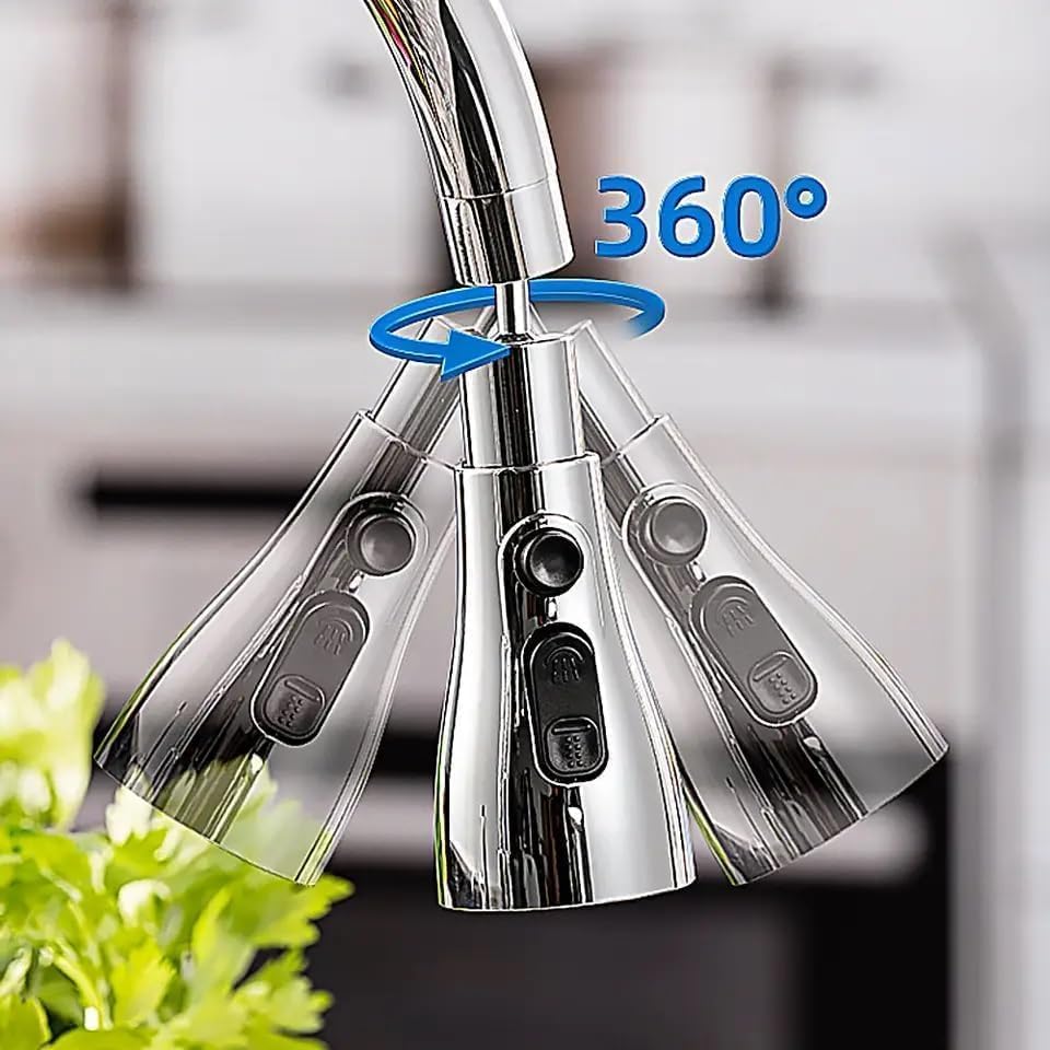 Flexible Tap Extender for Kitchen Sink – 360° Rotating