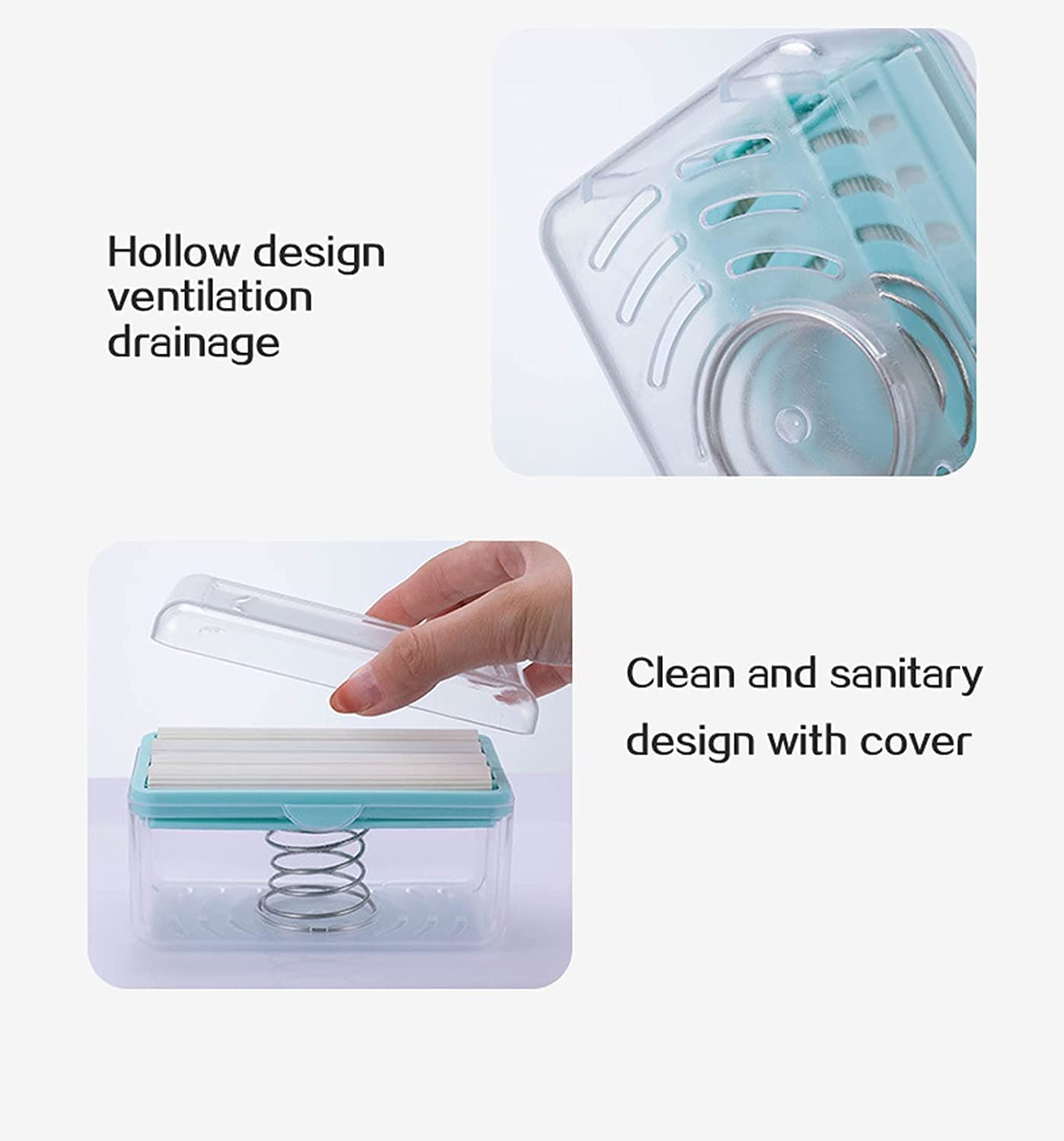 Soap Roller Dispenser,2-in-1 Portable Soap Dish