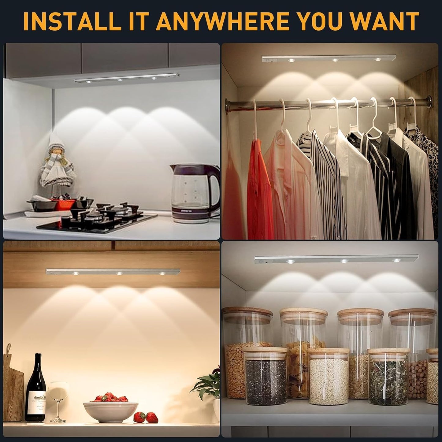 Motion Sensor Under Cabinet LED Light