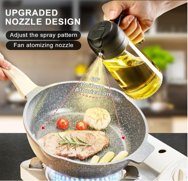 2-in-1 Oil Sprayer & Dispenser Bottle 500ml