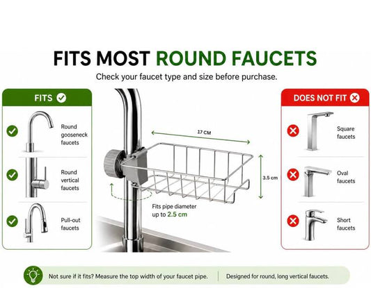 Kitchen Sink Faucet Sponge Holder